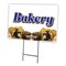 Signmission Bakery Yard Sign & Stake outdoor plastic coroplast window, C-1824 Bakery C-1824 Bakery - alternate 1